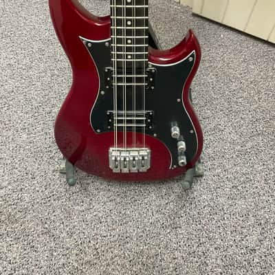 Hagstrom HB-8-WCT 8-String Bass 2010s - Wild Cherry Transparent image 3