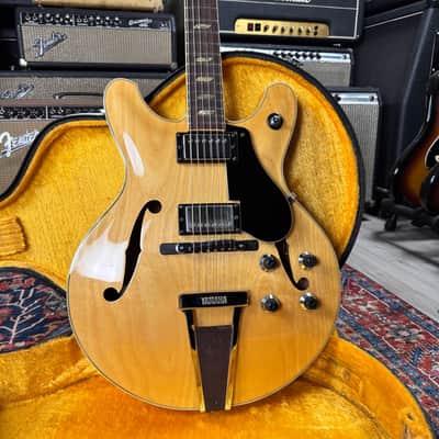 Yamaha SA60 Natural Semi-Hollow 335 Style Vintage 1974 w/Case image 7