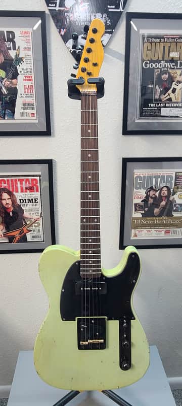 MJT All Parts Telecaster VIDEO NOW 👂 ITEXCELLENT 🎸 Relic Partscaster Demarzio - P90 Neck 2026 - Green image 1