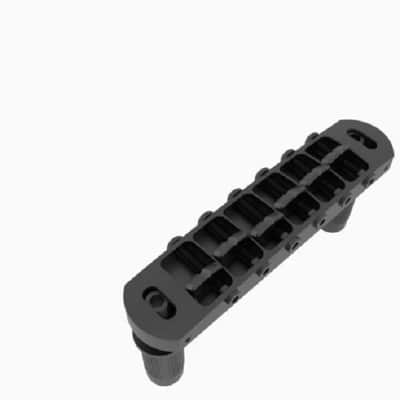 Genuine Hipshot Tone-A-Matic 6 String Bridge Black 4TM060BB