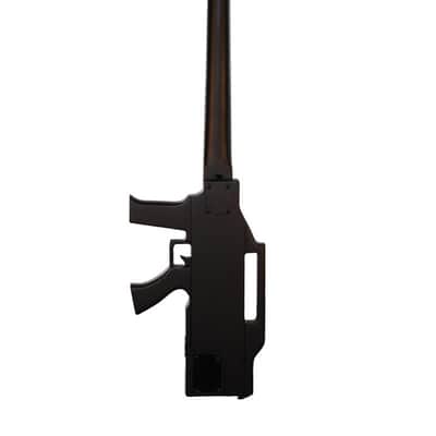 Glen Burton 4 String AK47 Machine Gun Electric Bass Guitar FREE Shipping GB47-BK 2020 Black Mat image 2