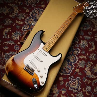 Fender USA Custom Shop 54' Stratocaster Heavy Relic Two Colour Sunburst image 13