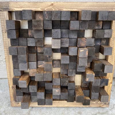 Handmade Wood Acoustic Diffuser image 3