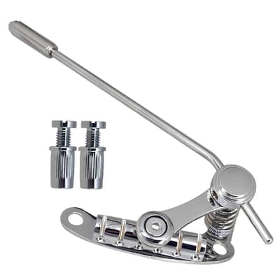 Tremolo Tailpiece Bridge System for SG LP, Fits Les Trem II - Silver image 2