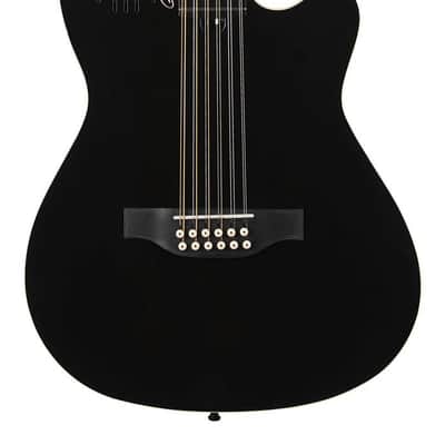Godin 048588 A12 Black HG Acoustic Electric Guitar Made In Canada image 1