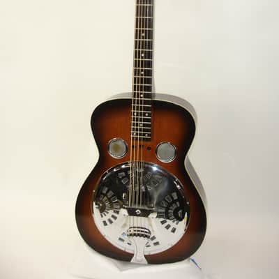 Regal RD-40 Square Neck Resophonic Guitar, Vintage Sunburst w/ Case image 2