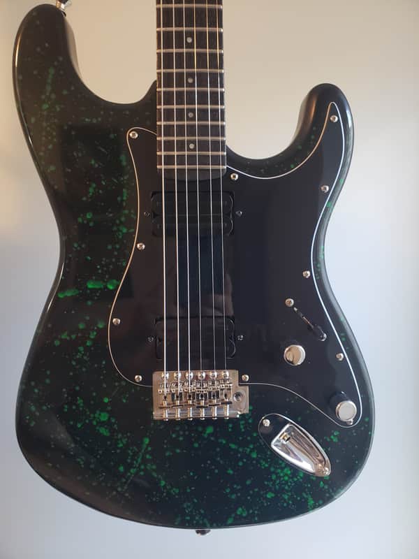 JLR Guitars Alien Blood Splatter super strat image 1