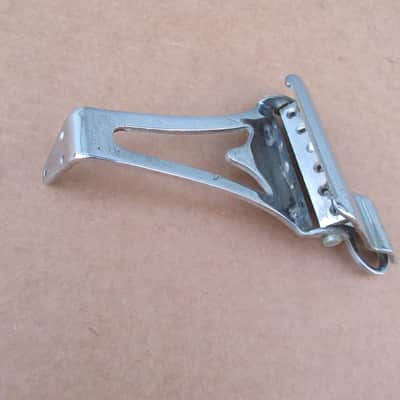 1960s Silvertone Hollow Guitar Tremolo Tailpiece Bridge Teisco Kingston Kay image 1