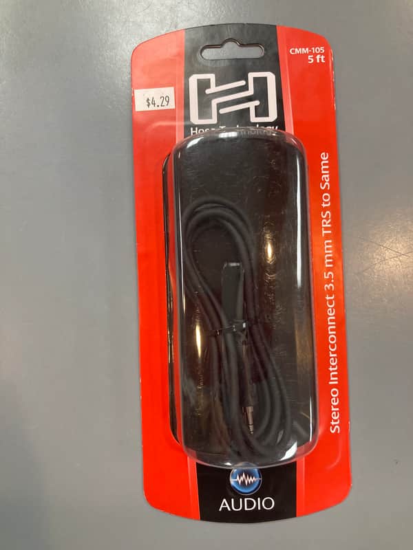 Hosa CMM105 3.5 mm Stereo Interconnect Cable - 5' image 1