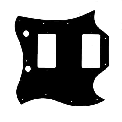 Custom Pickguard For 2008 - 2019 Made in China Epiphone '66 G-400 - Black/White/Black .090" image 1