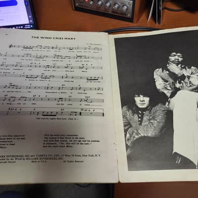 Vintage RARE 1967 Original Jimi Hendrix Experience Album Songbook Guitar Music image 4