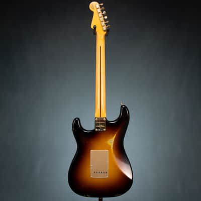 Fender Custom Shop 2019 1957 Stratocaster Relic/Closet Classic w/Case - Faded Aged Wide Fade 2 Tone Sunburst - Preowned image 6