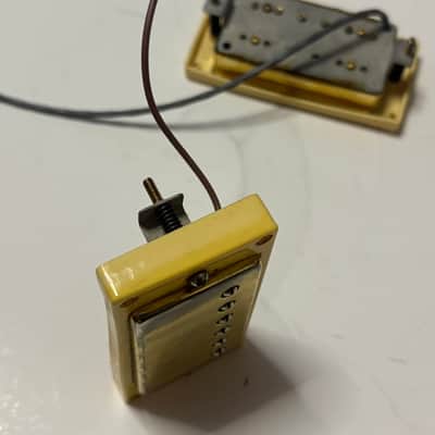 Series 10 Les Paul PAF Style burst Humbucker aged gold cover and rings Vintage 90s image 5