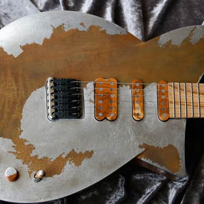 Build to order GB Liuteria Boutique Plié 6 string silver leaf relic edition image 23