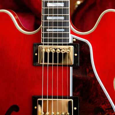 Epiphone Inspired by Gibson Custom 1959 ES-335 Cherry Red Electric Guitar & Hardcase image 5