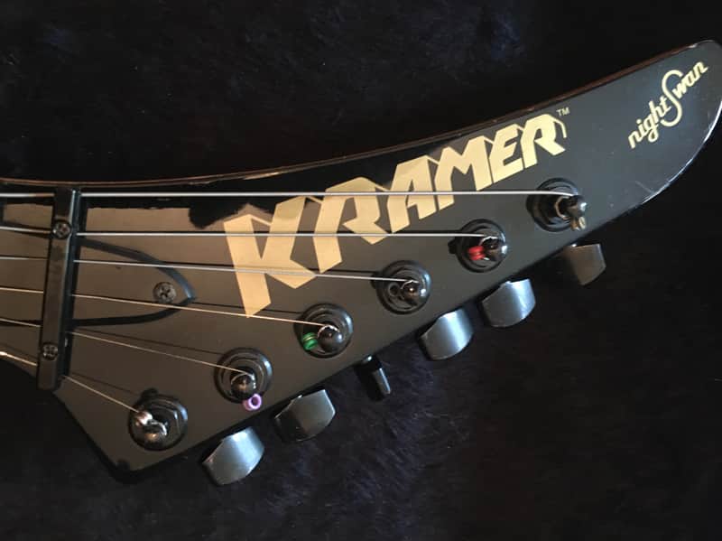 Kramer Night swan USA w/original case 1988 Lightning Graphics image 1