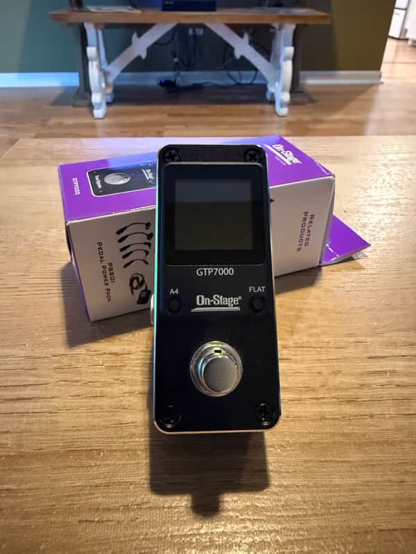On-Stage GTP7000 Mini Pedal Tuner 2020’s - Black image 1