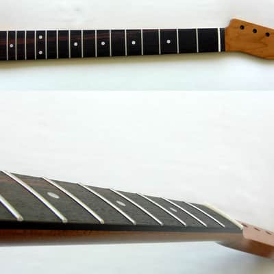 STAINLESS STEEL FRETS / Maple Rosewood Roasted / TELECASTER Neck w/Warmoth Nut TELE (fits Fender image 1