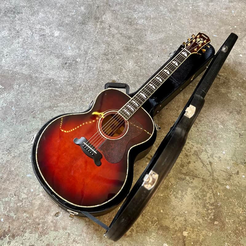 YAMAHA CJ-32 アコースティックギター ヤマハ Yamaha CJ-32 Jumbo Acoustic guitar - Flame Sunburst j200 original