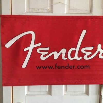 Fender Guitar Banner, Early Fender Dot Com Promo, Great for Music Shop, Studio, Luthier, Music Room image 1