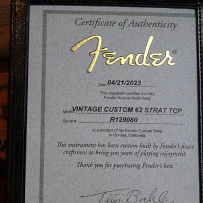 FENDER "Custom Shop Stratocaster 1962 Vintage Custom MPL TCP 3 Tone Sunburst" HARDCASE, PAPERS, 3, 54 KG image 11