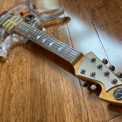 Very Rare 1990's Japanese Teisco Spectrum 5 Acrylic with OHSC. 100 built Worldwide image 12