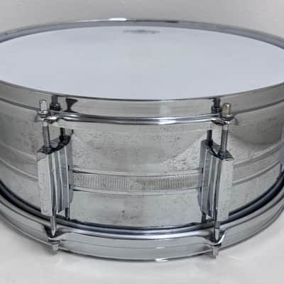 USED PEARL Japan Vintage Shell Snare Drum 14"x 5.5" Steel image 2