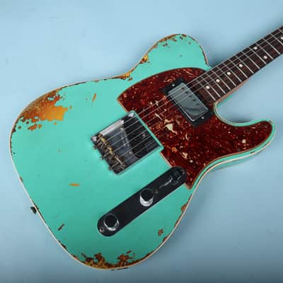 2020 Fender Custom Shop 60 HS Telecaster Custom Heavy Relic Sea Foam Green L.E. image 11
