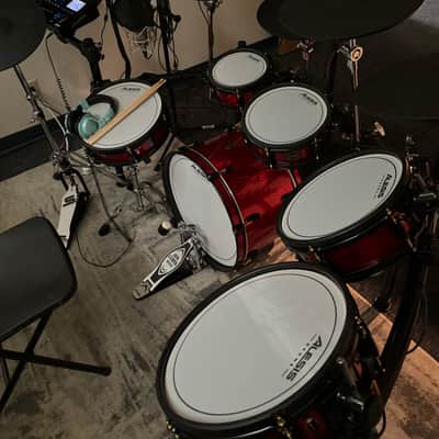 Alesis Strike Pro Special Edition Electronic Drum Set 2023 - Black / Red image 1