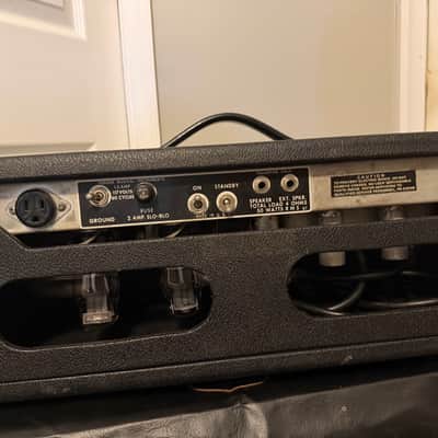 Fender Bassman "Drip Edge" 2-Channel 50-Watt Guitar Amp Head 1968 - 1969 - Silverface image 2