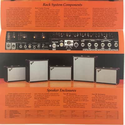 1980s Rivera Era Fender Guitar Amp Amplifiers Collectors Product Catalogue Very Rare Complete Bild 12