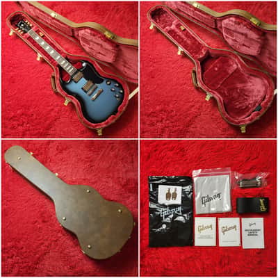 2025 Gibson SG Standard '61 Custom Color Pelham Blue Burst - All Original - With Original Hard Case image 25
