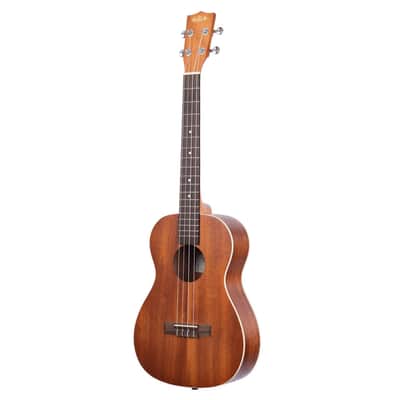 Mint Kala KA-B Mahogany Baritone Ukulele Bundle with KALA Klipz Blue Clip-On Tuner & Polishing Cloth â€“ All-Mahogany Construction, Warm Tone, Chrome Die-Cast Tuners, Ideal for Beginners & Pros image 4