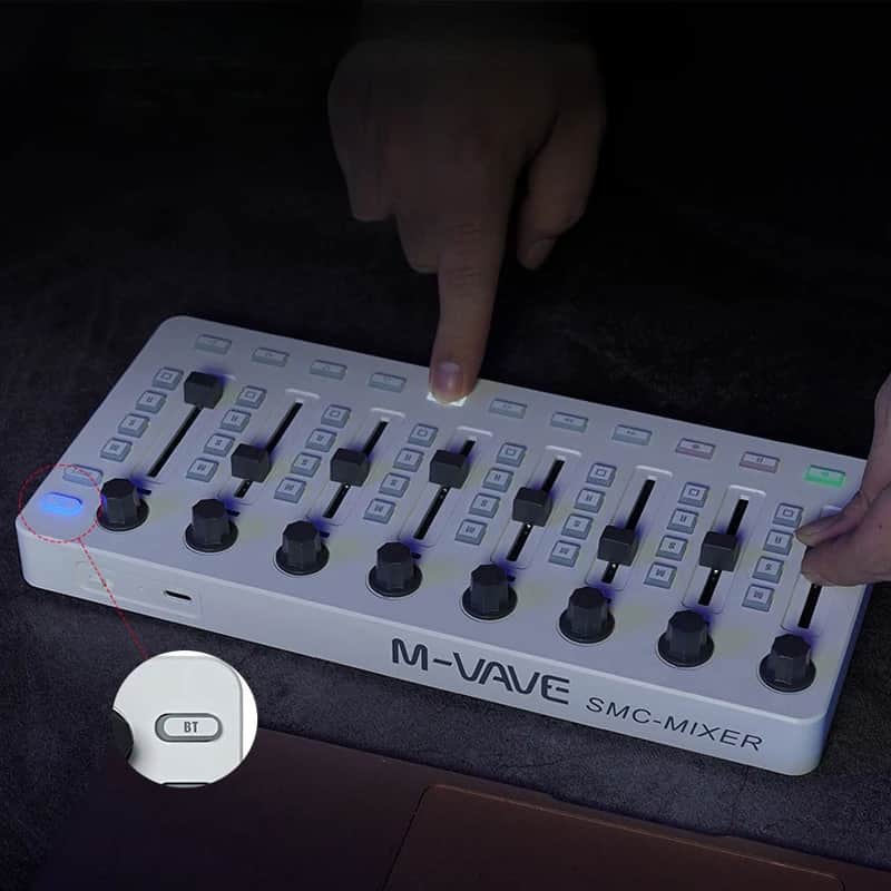 Wireless MIDI Controller Mixing Console 8 Encoder Software Control for Windows/Mac/Ios/Android image 1