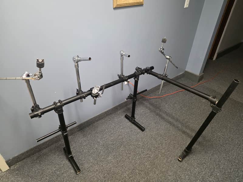 Ultimate Support Electronic Drum Rack w Cymbal Stands 1980s image 1