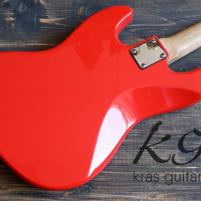 Brian by Bacchus BJB-380 Jazz Bass 1997-2000 Red image 10