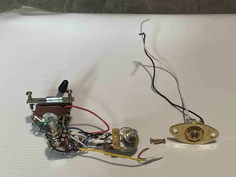 2010's Era MIM Charvel San Dimas Pro Mod Style 1 Guitar Complete Electronics Wiring Volume Pot Jack image 1