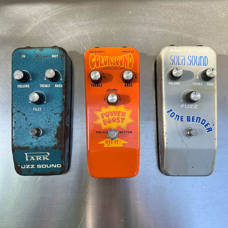 Sola Sound Tone Bender MkIV + Powerboost 18V + Park Fuzz Sound (1968 - 1972)