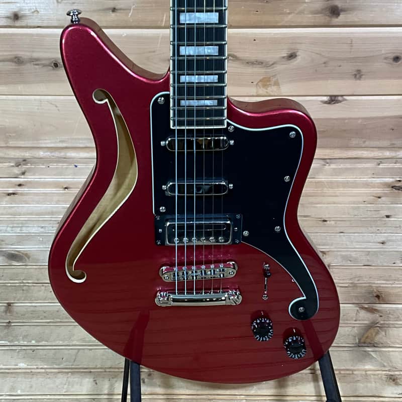 D'Angelico Premier Bedford SH Electric Guitar - Oxblood image 1