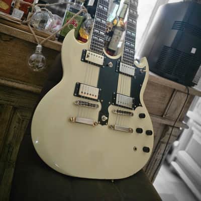 Ibanez 2402DX-WH Double Cutaway Double Neck 1974 - 1977 - White Bild 7