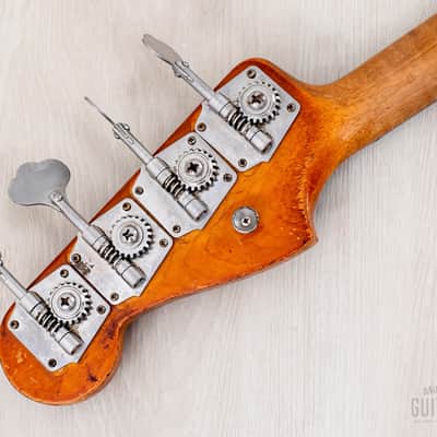 1962 Fender Jazz Bass Vintage Pre-CBS Slab Board, Sunburst w/ Case image 5