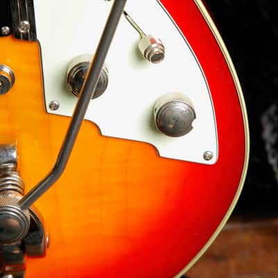Duesenberg Double Cat Semi-Hollow Fire Burst Electric Guitar Pre-Owned image 7