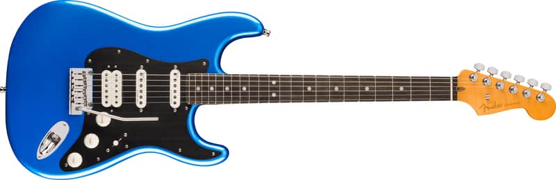 Fender American Ultra II Stratocaster HSS Ebony FB Noble Blue with Case