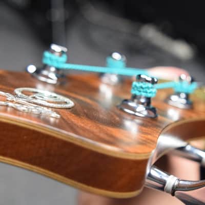Alembic Stanley Clarke Signature Brown Bass, Natural Flamed Walnut w/ Ebony and LED's *OLD PRICE! image 6