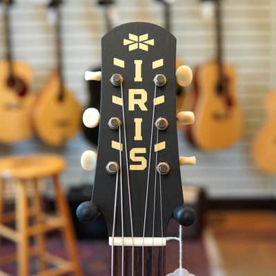 Iris Guitars CH-e Model Sitka Spruce/Mahogany Acoustic-Electric Guitar Sunburst w/P90 Pickup, Hard Case image 7