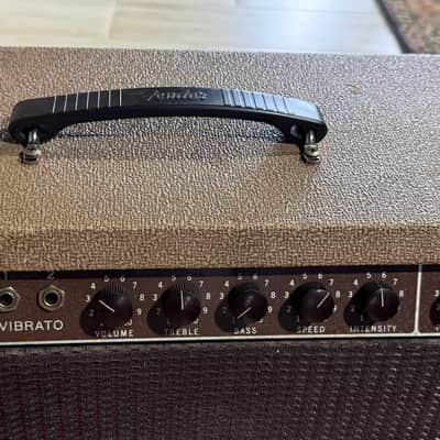 Fender Bandmaster 1960 - ultra rare early Brown Tolex w/factory 3x10's & fabulous tone ! image 9