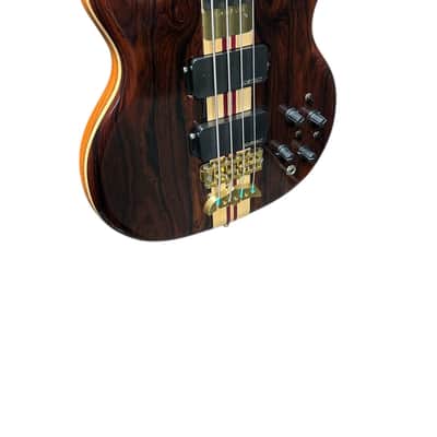 Alembic Stanley Clarke Sign Deluxe, Cocobolo / Ebony / Red and Amber LED's USED /Excellent *ONE OWNER NEVER GIGGED* *IN STOCK* image 4