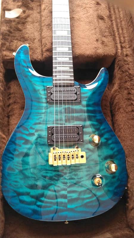 Carvin CT6 Aquaburst Quilt, Black Korina Electric Guitar image 1