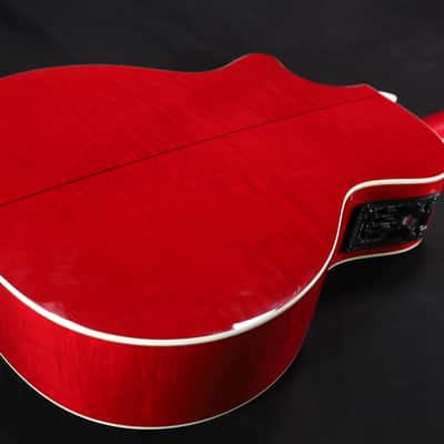 Taylor 614ce Grand Auditorium Cutaway Electric with Case LIMITED Red USED 114 image 4