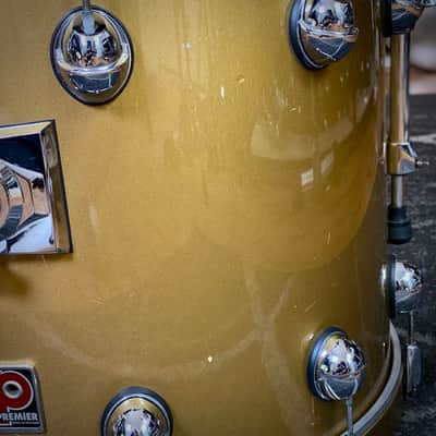 Premier Genista 10/12/14/22 Drum Kit Gold Lacquer - 1998 image 6